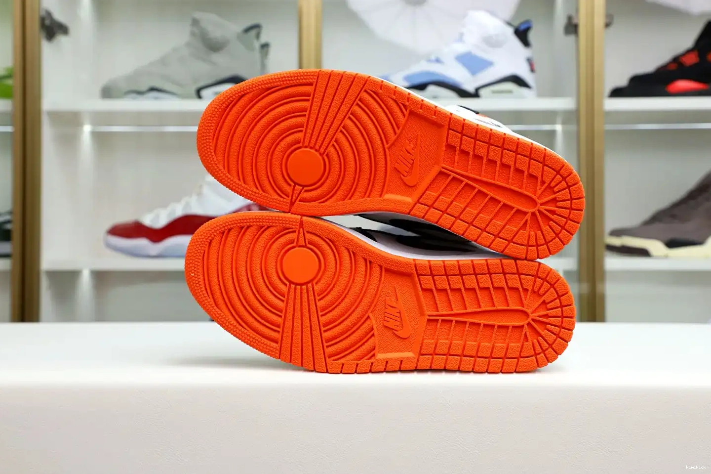 Orange' OG Kimikick 1 Retro Air High Electro Jordan 0604